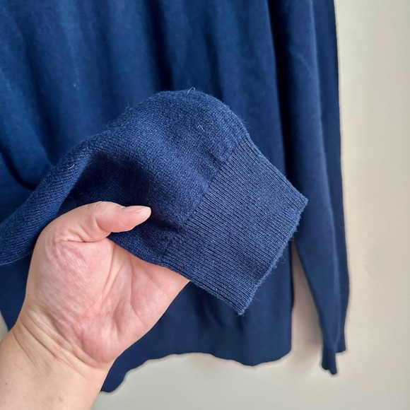 Rodd & Gunn Sweater Mens M Navy Blue Merino Wool Cashmere Crewneck Pullover NWT - Picture 7 of 9